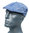 Cool4 8-Panel Knopf Flatcap Blau Weiß Meliert Schiebermütze Schirmmütze Gatsby Cap SFC53