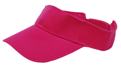 Cool4 BAUMWOLL VISOR Pink mit Klettverschluß Schirm Cap Tennis Golf Cabrio Kappe Visier VI10