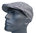Cool4 Leinen Flatcap Offwhite-Schwarz Schiebermütze Vintage Gatsby Naidoo Retro Mütze Cap SFC26